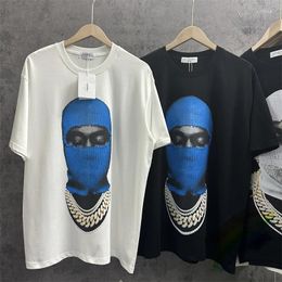 Men's T Shirts IH NOM UH NIT Blue Masker Man Print Shirt Women Men Loose Cotton Clothing Streetwear Oversize Casual Top Tees