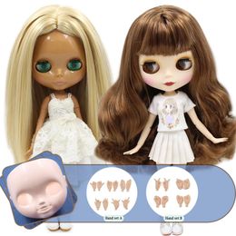 ICY DBS Blyth Doll Joint Body Carveed Lips Face Panel Hand Set As Gift on Sale 16 BJD Ob24 Anime girl 240311