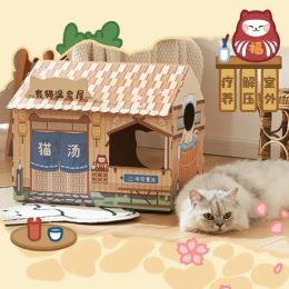 Scratchers Cat House House Nest Scratching Board Cat Nest Cat Scratching Board Twoinone Cute House Cat Shop Cat Shop Owner Cat Furniture