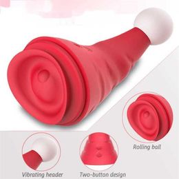 Hip Cool Christmas Hat Tongue Licking Shaker Instant Tide G-spot Vibration Masturator Teasing Nipple Massager Supplies Sex Toys Products 231129