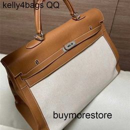 Totes Handbag Keliys 50cm Cow Togo Leather Top Quality Handmade 40cm Bag Version Version For Patchwork brownqq lo1K2A