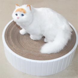 Mats New 1PC Round Cat Scratching Board Toy Funny Claw Grinder Cat Bed Wearresistant Scratcher Replaceable Nest For Cats Dropship 2#