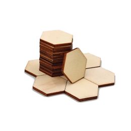 Crafts 50pcs 60mm 80mm 90mm Wooden Hexagon Plain Unfinished Wood Cutouts for Geometric Embellishment,DIY Craft,Wall Nursery Decor