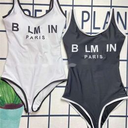 2024SS Woman Swimwear Bikini Fashion One Piece Suits Swimsuit Backless Swimwear Sexy Bathing Suit Womens Clothing Size S-XL