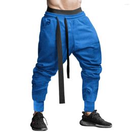 Men's Pants Casual Elastic Waist For Men Baggy Cargo Work Sports Joggers Pocket Drawstring Man Sweatpants Trousers Clothing