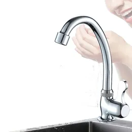 Kitchen Faucets Plastic Steel Ball Bearing Cold Water Faucet For Bathroom Purifier Single Lever Hole Tap