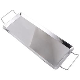 Aprons Grill Tray BBQ Fry Pan NonStick Barbecue Stainless Steel Bakeware Thicken Roasting Accessory Fish Baking Sheet