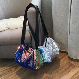 Totes Bucket Bag Small Sequins One-shoulder Diagonal Straddle Women's Evening Fashion Messenger Party Bags