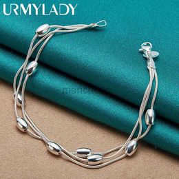 Chain 925 Sterling Silver Bracelet Chain Fashion Design Product Beautiful Jewellery High Quality Womens Wedding Bracelet Beads 240325