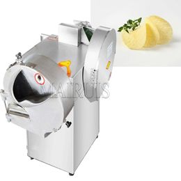 Multifunctional Double Head Vegetable Cutting Machine Melon Bamboo Shoots Onions Aubergine Stainless Steel Vegetable Slicer