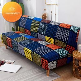 Sofa Bed Cover Without Armrest Folding Sofa Cover Elastic Sofa Covers for Living Room Couch Covers for Sofas 240306