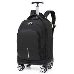 Backpack Travel Suitcase Trolley Backpack With wheels Large Capacity Wheeled Bag School Backpack Rolling luggage Laptop Business Luggage