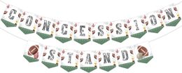 Party Decoration Concession Stand Football Banner Birthday Decor For Boys Green Sports Theme Supplies