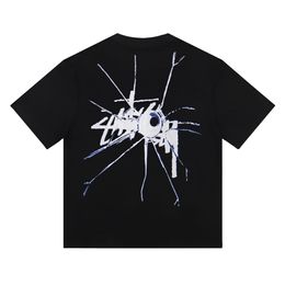 No 8 Broken Spider Men's T-shirt Short Sleeve Summer Cotton Tee Shirts Streetwear Clothing