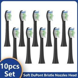 toothbrush 10pcs for Doxo Replacement Brush Smart Electric ToothBrush Replace Clean Brush Heads Dental Nozzle Soft Bristle Toothbrush Heads