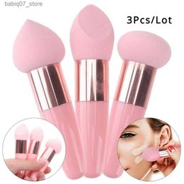 Sponges Applicators Cotton 3 pieces/set of cosmetics puff foundation make-up powder female facial BB cream concealer makeup brush application beautyQ240326