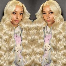 Cypha 26 Inch 613 Blonde Wig 180% Density HD Transparent 13X4 Body Wave Front Wigs Pre Plucked Glueless Lace Frontal Wigs Human Hair