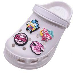 Anime girls party charms wholesale childhood memories funny gift cartoon charms shoe accessories pvc decoration buckle soft rubber clog charms