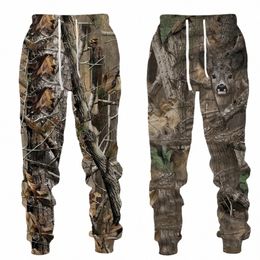 men Lg Pants Outdoor Cam Camo Casual Wild Animal Hunting Deer Boar 3D Print Sweatpants Fishing Fitn Trousers Sportwear c98E#