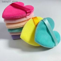 Sponges Applicators Cotton New crystal ultra soft puff beauty tool puff heart-shaped set Q240325