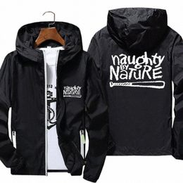 Naughty By Nature Old School Rap Skateboardinger Music Band Camiseta Bomber Zipper Fino Windbreaker Casaco Jaqueta Piloto 7XL 33jK #