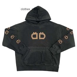Direct designer hoodies men hoodie balencigs Mens sweater Sweatshirt 24SS High Edition Paris Bitcoin Double B Spray Printed Worn Men's and Women's B8BF