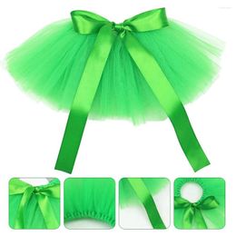 Dog Apparel Pet Mesh Dress Green Skirt St Patrick's Day Puppy Cats And Dogs Costume Party Ornament Gauze