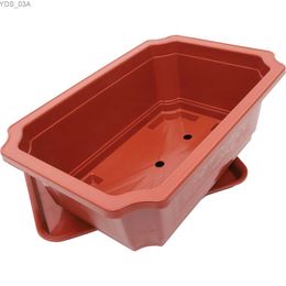 Planters Pots Bonsai Training Pots Drainage Tray Plastic Bonsai Plants Growing Pot Large Flower Pot Planter Garden Yard Office Living 240325