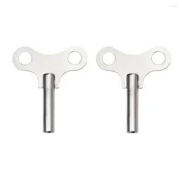 Clocks Accessories 2 Pcs Clock Key Winding Wrench For Metal Repairing Keys Professional Steel Wind-up