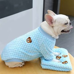 Cozy Fleece Dog Sweater with Bear Design Available in Multiple Colors and Sizes Small to Medium Dogs - Ideal for Chilly Days