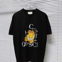 GU Correct High Version 24SS New Cartoon Letter Printed Round Neck Short Sleeve T-shirt Unisex