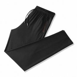 men Camoue Ice Silk Pants Korean Fi Sporting Mens Trousers Casual Thin Cool Summer Camo Sweatpants Plus Size 9XL 53ZE#