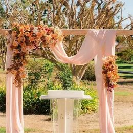 Party Favour Romantic Wedding Arch Fabric Draping Backdrop Drapery Chiffon Or Tree Decoration