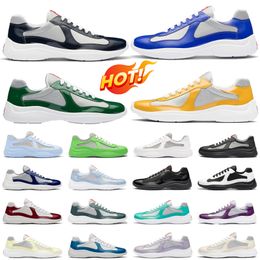 men Casual sneakers designer patent leather shoes men shoes mesh runner trainers blue red green yellow outdoor casual white black purple shoes