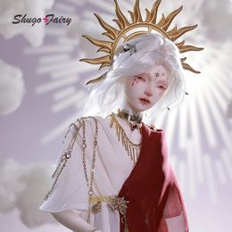 Helios Bjd Doll 14 Bubo Mythological Cos Light Gods Toys Resin Ball Jointed Dolls for Girl Fairyland Fullset Shugafairy 240301