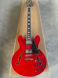 Classic F-Hole 335 Jazz Half Hollow Electric Guitar Red