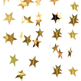 Party Decoration 4M Gold Silver Glitter Star Paper Garland Banner Twinkle Hanging Bunting Backdrop For Baby Shower Birthday Christmas Decor