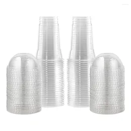 Disposable Cups Straws 50 Pcs Clear Feeding Bottle Transparent Juice Plastic Pp Supply Travel Glasses For Desserts