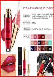 Classic Vivid Lip Gloss Velvet Liquid lipstick Nonstick Cup Pearlite Glitter 18 Colours Diamond Non Sticky Waterproof Long Lasting2555793