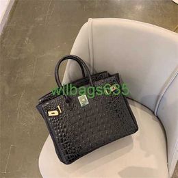 Bk Crocodile Bags Trusted Luxury Handbag Manzi Customized Himalayan Crocodile Pattern Platinum Bag Good True Leather Bag Handheld Vintage B have logo HBJP