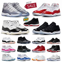 Top Quality Cherry 11 11s Basketball Shoes Gratitude Cool Grey XI Cap and Gown Gamma Blue Bred Velvet Space Jam Low Women Men Sports Sneakers Trainers Big Size 13 Dhgate