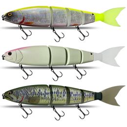 Fishing Lure Size 300mm Swimming Bait Jointed Floating/Sinking Giant Hard Bait Section Lure For Big Bait Bass Pike Minnow Lure 240323