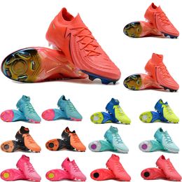 World Cup PHANTOM LUNA ELITE FG soccer shoes Mens red high&low ankle Soccer Cleats Shoe Core Black accelerator Football Boots