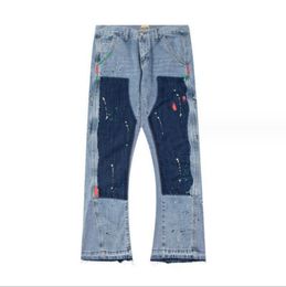 Men Pants Designer shirt Letter Print Long Pants Short Sleeve Shirts Pants Womens Sweatpants Speckled Couple Loose Versatile Straight Casual High Street Jeans4654