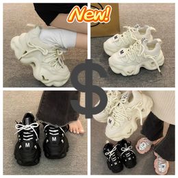 Feet Small Early Spring New Thick Sole Casual Sports Cake Shoes GAI new bigfoot increasing small fellow atumn Thick Sole Dad Shoes casual cute pink