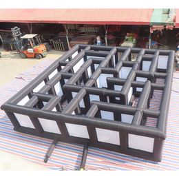 free ship outdoor 10x10x2mH (33x33x6.5ft) with blower Customised inflatable maze laser tag game for sale