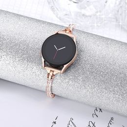 20mm Diamond Strap for Galaxy Watch 6 5 4 40mm 44mm 6classic 4m 47mm 5pro 45mm Active2 Women Metal Band for GT2 240311