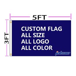 Customize 3x5 Fts Custom DIY Idea JOHNIN Print Banner Any Flag With OEM Color Logo Own Printing Grommets Your Digital By Jecra