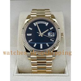 NF Factory Mens Watch Super V5 Quality 41mm 2813 Movement Diamond Dial 18k Yellow Gold Watches Mechanical Automatic President Men&295Q