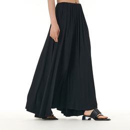 Long Skirts for Women Maxi Skirt Elastic Waist Modal Floor Ankle Length Summer Spring Fall Clothes